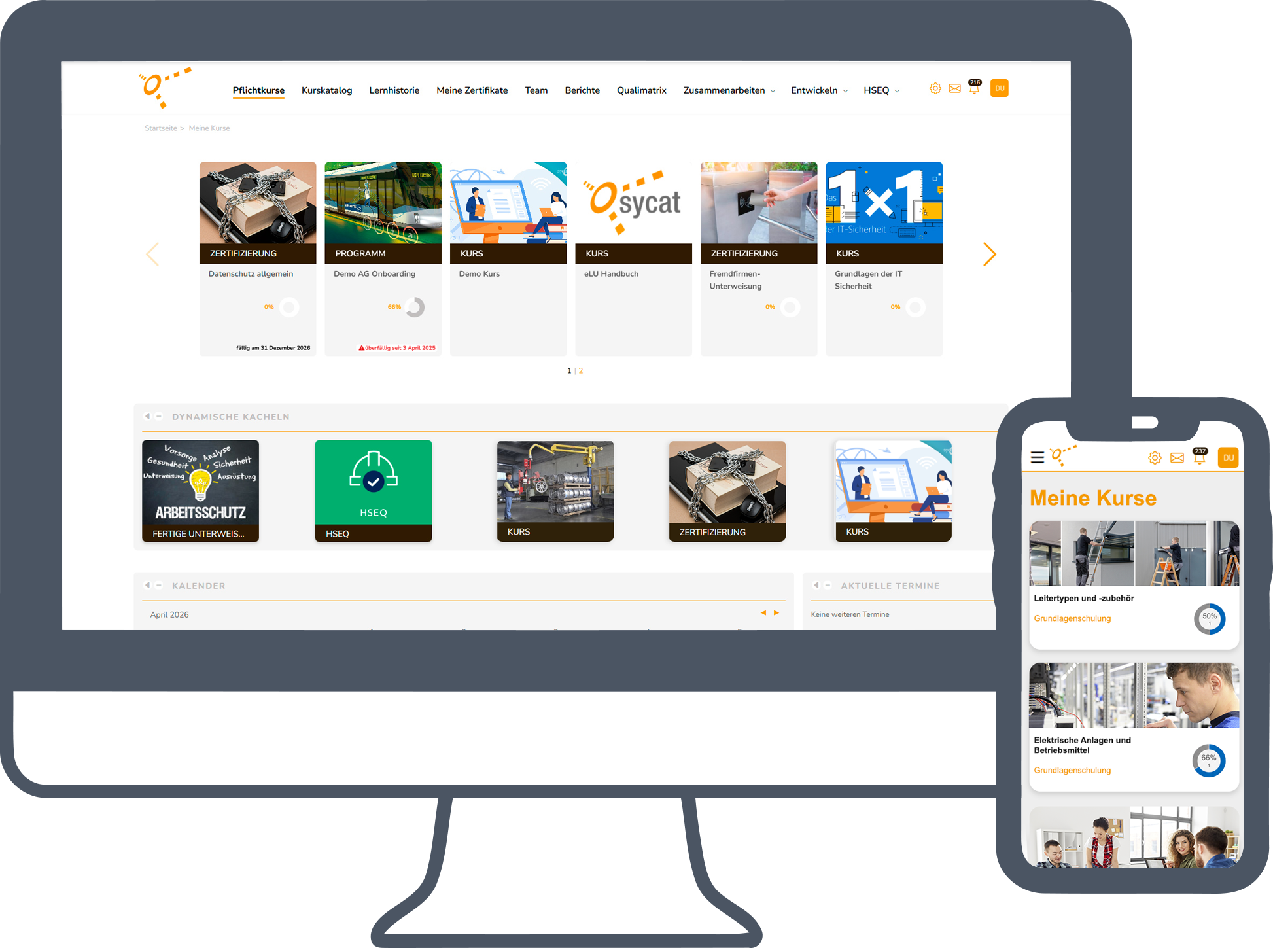 E-Learning und digitale Unterweisungen mit sycat eLU