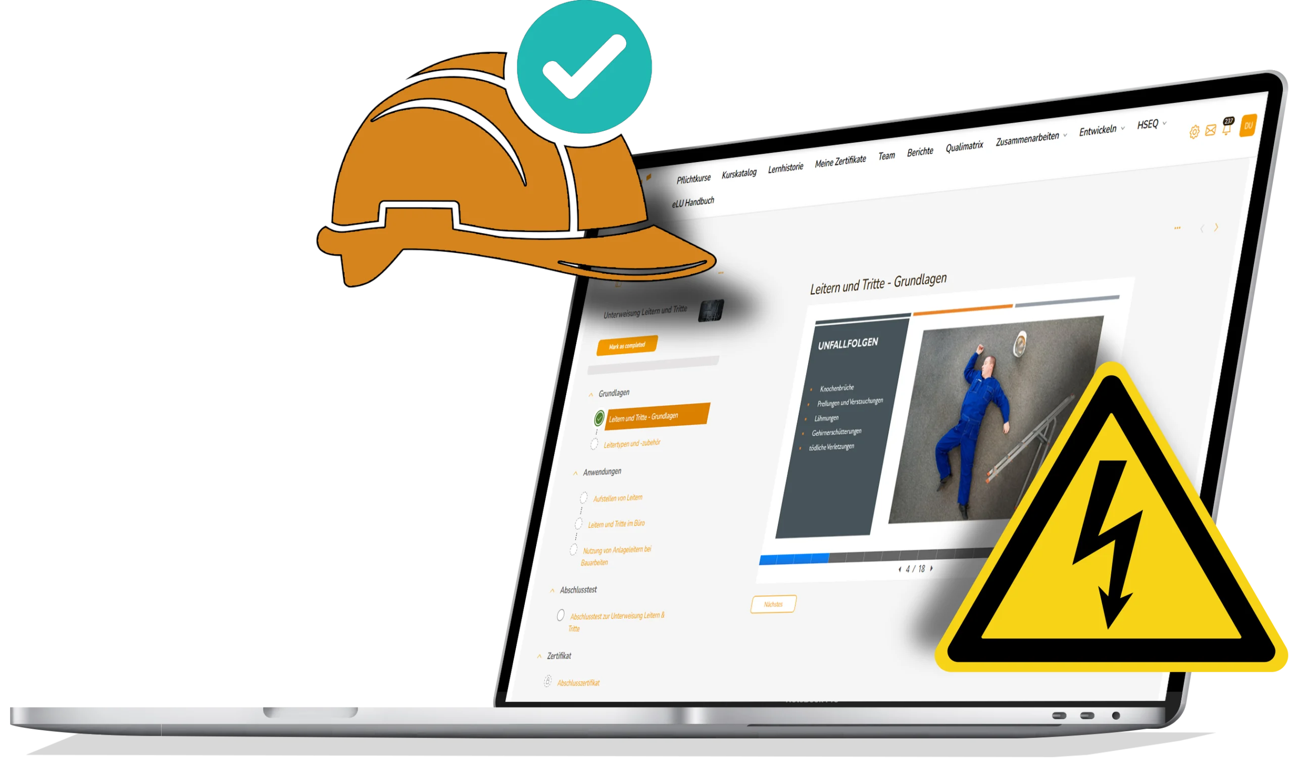 sycat-eLU_Unterweisungen Digitale Arbeitssicherheitsunterweisungen mit sycat eLU
